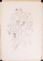 1972 Hincz Gyula mappa, ofszet 12 db, teljes Corvina, szakadások a borítón, 41,5x28 cm