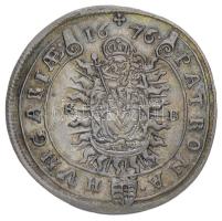 1676KB XVKr Ag "I. Lipót" Körmöcbánya (6.06g) T:1-,2
Hungary 1676KB 15 Kreuzer Ag "Le...