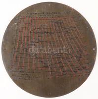 1914 C. P. Goerz hadihajóra való célzó iránytű. Sorszámozott, dátumozott "C.P. Goerz Wien u. Po...