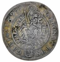 1693KB XVKr Ag "I. Lipót" Körmöcbánya (5.58g) T:2-
Hungary 1693KB 15 Kreuzer Ag "Leop...