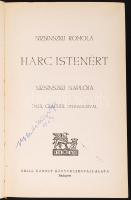 Nizsinszkij: Harc Istenért. Nizsinszkij naplója. Paul Claudel utóhangjával.  Aláírt, számozott példány!  Bp. (1935.) Grill. 223 l. 8 t. A borítót fenyves Sándor tervezte. Aranyozott, bibliofil egészbőr-kötésben. A 150 darabból a 24.