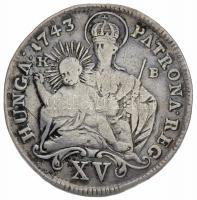 1743KB XVKr Ag "Mária Terézia" Körmöcbánya (6.11g) T:3
Hungary 1743KB 15 Kreuzer Ag "...