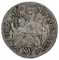 1744KB XVKr Ag "Mária Terézia" Körmöcbánya (6.22g) T:3
Hungary 1744KB 15 Kreuzer Ag "...