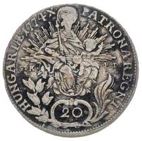 1774B/S.K.-P.D. 20Kr Ag "Mária Terézia" Körmöcbánya (6.07g) T:3
Hungary 1774B/S.K.-P.D. 20...