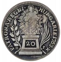 1763KB 20Kr Ag "Mária Terézia" Körmöcbánya (6.46g) T:3
Hungary 1763KB 20 Kreuzer Ag "...