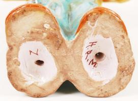 H. Ráhmer Mária (1911-1998): Libás fiú. Festett mázas kerámia, jelzett, hibátlan, m:20,5 cm