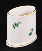 Herendi Apponyi mintás fogpiszkáló tartó, kézzel festett, jelzett, hibátlan, 5×5 cm