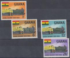 1963 60 éves a ghanai vasút sor Mi 162-165