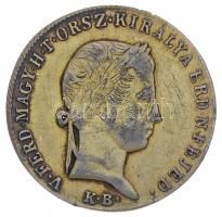 1848KB 10Kr Ag "V. Ferdinánd" aranyozva T:2,2- Hungary 1848KB 10 Kreuzer Ag "Ferdinand V" gold plated C:aXF Unger III.: 1429., Huszár: 2093., Adamo B4.
