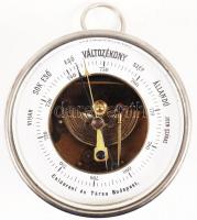 cca 1900 Asztali barométer Calderoni és társa Budapest. Szép állapotban /  cca 1900 Calderoni table ...