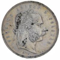1868GYF 1Ft Ag "Ferenc József / Angyalos címer" Gyulafehérvár T:2 Hungary 1868GYF 1 Forint Ag "Franz Joseph" Alba Iulia C:XF Unger III.: 1463.b, Huszár: 2137., Adamo M15