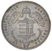 1868GYF 1Ft Ag "Ferenc József / Angyalos címer" Gyulafehérvár T:2
Hungary 1868GYF 1 Forint...