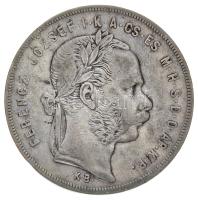 1871KB 1Ft Ag "Ferenc József / Középcímer" Körmöcbánya T:2-,3 Hungary 1871KB 1 Forint Ag "Franz Joseph" Kremnitz C:VF,F Unger III.: 1464.a, Huszár: 2138., Adamo M15