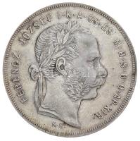1879KB 1Ft Ag "Ferenc József / Középcímer" Körmöcbánya T:2 Hungary 1879KB 1 Forint Ag "Franz Joseph" Kremnitz C:XF Unger III.: 1464.a, Huszár: 2138., Adamo M15