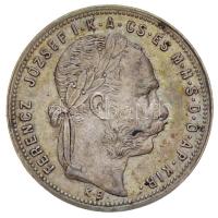 1880KB 1Ft Ag "Ferenc József / Középcímer" Körmöcbánya T:2 Hungary 1880KB 1 Forint Ag "Franz Joseph" Kremnitz C:XF Unger III.: 1464.a, Huszár: 2140., Adamo M15