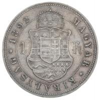 1892KB 1Ft Ag "Ferenc József / Fiume címer" Körmöcbánya T:2,2-
Hungary 1892KB 1 Forint Ag ...