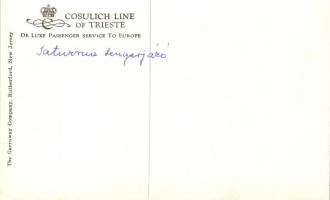 MV Saturnia, First Class, Lounge