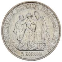 1907KB 5K Ag "Ferenc József koronázásának 40. évfordulója" T:2-
Hungary 1907KB 5 Korona Ag...