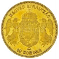 1910KB 10K Au "Ferenc József" Körmöcbánya (3.39g/0.900) T:2,2-
Hungary 1910KB 10 Korona Au...