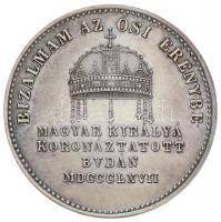 Osztrák-Magyar Monarchia / Bécs 1867A "Ferenc József koronázása Budán" Ag zseton. "I ...