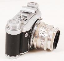 Régi Altix fényképezőgép Zeiss optikával, eredeti bőr tokjában, jó állapotban