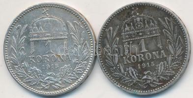 1915. 1K Ag "Ferenc József" (2x) T:2