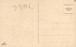 Baroque couple, Italian art postcard, Degami s: Mauzan