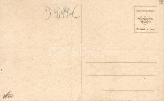 Baroque couple, Italian art postcard, Degami s: Mauzan