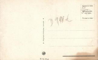 Floral Italian art postcard, girl s: Colombo (fl)