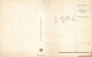 Floral Italian art postcard, girl s: Colombo (fl)