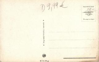 Floral Italian art postcard, girl s: Colombo