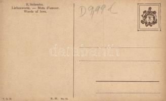 Words of love / Liebesworte, Theo Stroefer R. M. No. 24. s: Solomko