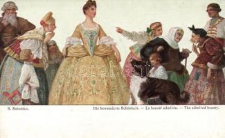 The admired beauty / Die bewunderte Schönheit, Theo Stroefer R. M. No. 75. s: Solomko