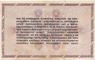 1946. 100.000AP "5600"-as rendeletszámmal T:III