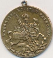 ~1900. Br Szent György emlékérem füllel (35mm) T:2-