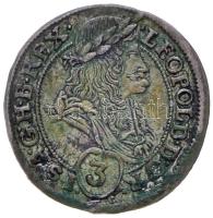 1694KB 3Kr Ag "I. Lipót" Körmöcbánya (1.89g) T:2,2- Hungary 1694KB 3 Kreuzer Ag "Leopold I" Kremnitz (1.89g) C:aXF Huszár 1466., Unger II 1085.a