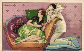 Italian art postcard, Degami s: Busi