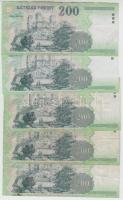 2003-2007. 200Ft "FA" (5x) T:III,III-