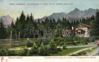 Tátralomnic, Turistaház a Lomnici- és a Nagyszalóki-csúcs felé / tourist house