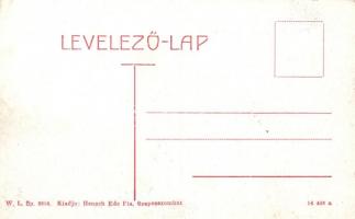 Szepesszombat, Katolikus templom és harangtorony; kiadja Hensch Ede fia / Catholic church, bell towe...