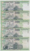 2003-2006. 200Ft "FC" (5x) T:III,III-