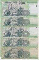 2003-2006. 200Ft "FB" "FA" "FC" (5x) T:I,III