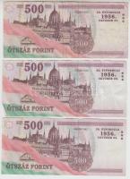 2006. 500Ft "FB" "FC" (3x) T:III,III-