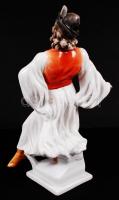 Herendi táncoló juhász, kézzel festett, jelzett, hibátlan / Herend dancing shepard m:29 cm