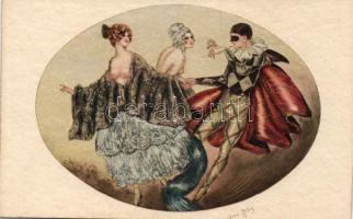 Erotic art postcard s: Jean Gilles