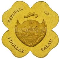 Palau 2007. 1$ Au "Négylevelű lóhere" (0,5g/0.999/11mm) T:PP Palau 2007. 1 Dollar Au "Four-leaf clover" (0,5g/0.999/11mm) C:PP Krause KM# 120