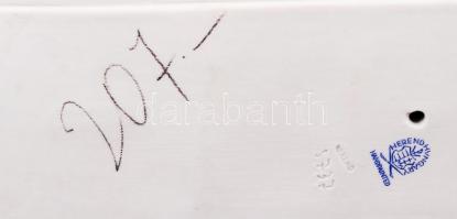 Herendi akt kehellyel, kézzel festett, jelzett, hibátlan, m:22,5 cm