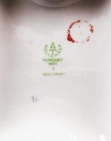 Hollóházi néptáncos, kézzel festett, jelzett, hibátlan, m:28 cm /Handpainted Hollóháza chinaware fig...