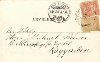 Székelyudvarhely, Kossuth utca, Florián Bogdán kereskedése, kiadja Gál János utóda / Kossuth street,...