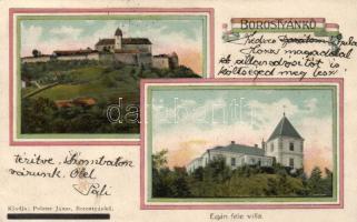 Borostyánkő, Bernstein; Vár, Egán-féle villa; kiadja Polster János / castle, Villa Egán